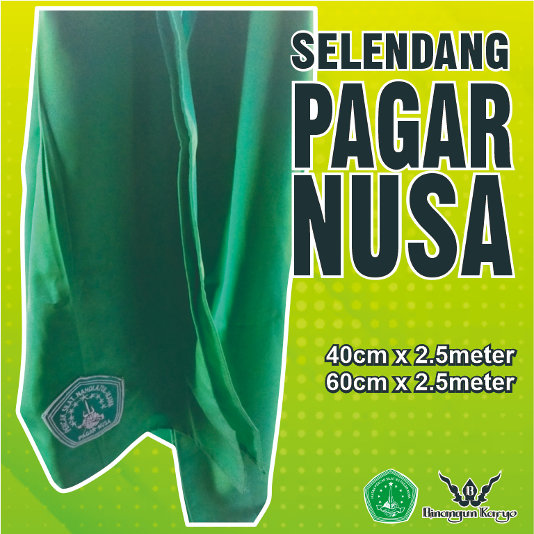 Sabuk Selendang Pagar Nusa/Selendang pencak silat pagar nusa/Selendang pagar nusa 60cm - 40cm