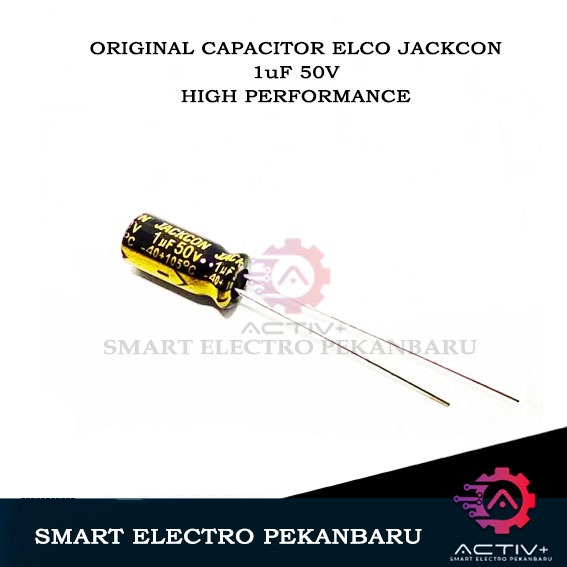 ORIGINAL ELCO 1uF 50V “MAX” "JACKCON" CAPACITOR ELKO KAPASITOR 1uF 50VOLT  Elco Capacitor Elko Kapas