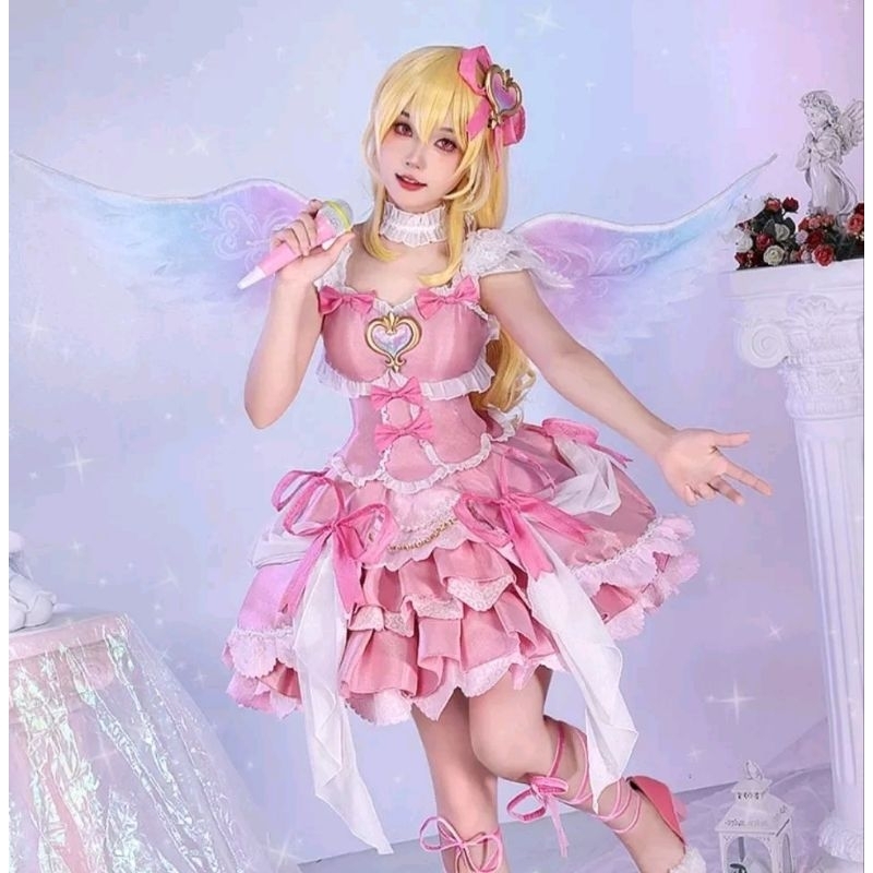 Aikatsu Rose Hoshimiya Ichigo Kostum Cosplay 