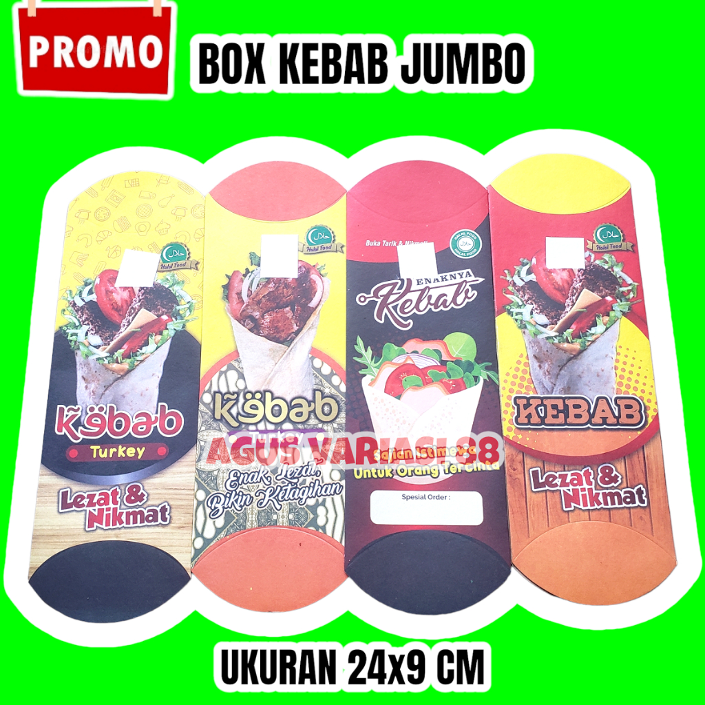 

KEMASAN KEBAB 100 LEMBAR / WADAH KEBAB / KEMASAN KEBAB / PEMBUNGKUS KEBAB / DUS KEBAB MURAH