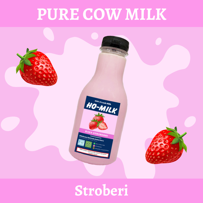 

Susu sapi murni rasa Stroberi fresh cow milk 250ml