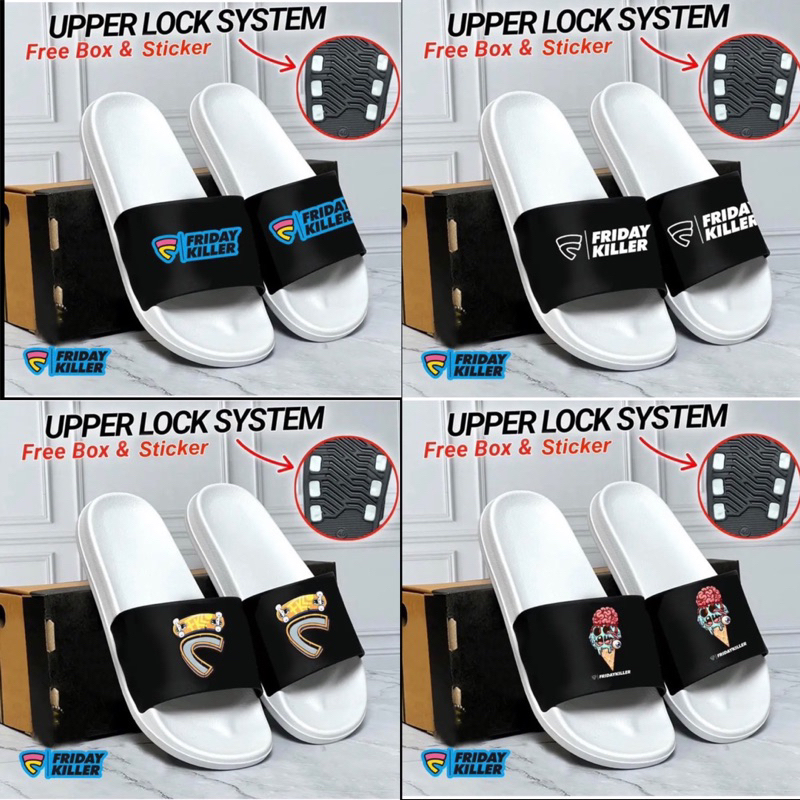 Sandal Pria Slop Sandal slide Slip on full karet