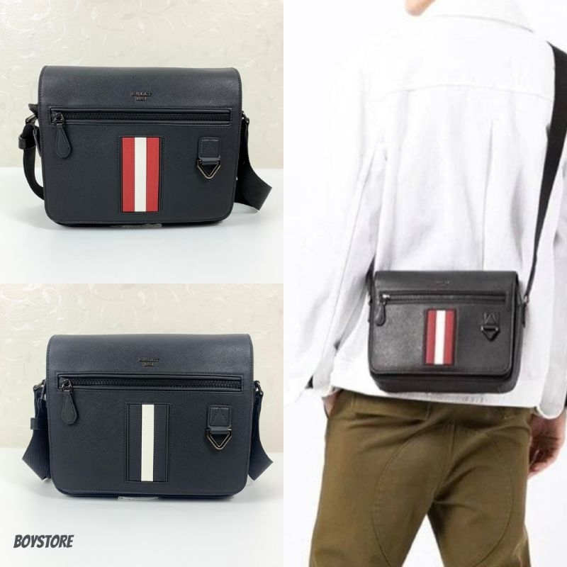 TAS BALLY PRIA MYLO LEATHER CROSSBODY BAG AUTHENTIC