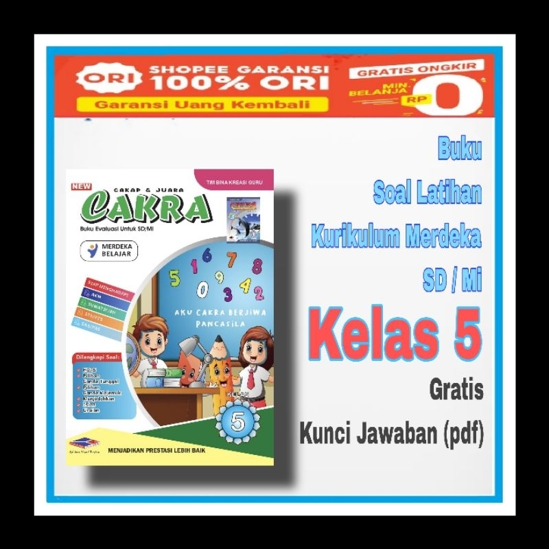 Buku Soal Kelas 5  SD MI Kurikulum Merdeka Penerbit CV EDUTAMA MULIA (GRATIS KUNCI JAWABAN PDF)