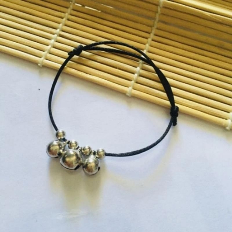 Gelang kaki krincing lonceng anak bayi ukuran bisa dibesar kecilkan real picture gelang anak perempu