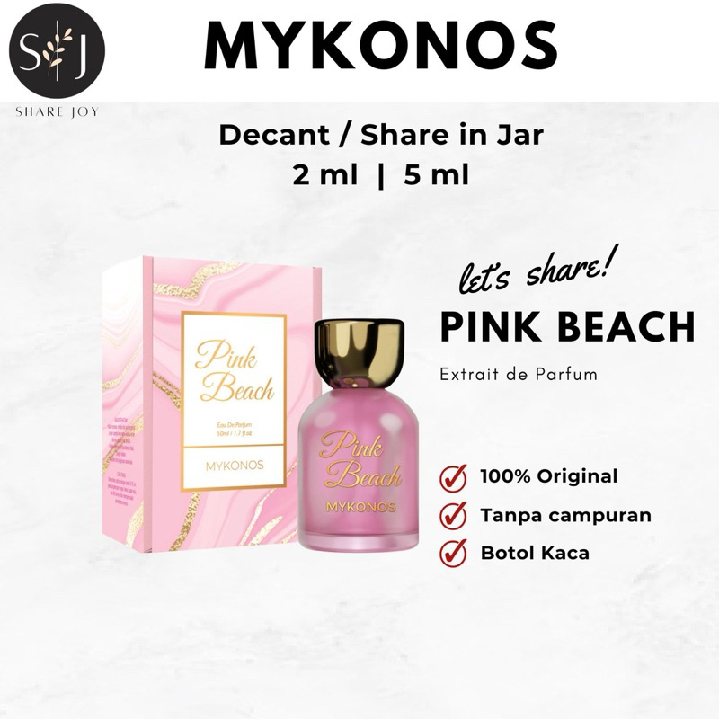 DECANT MYKONOS Pink Beach Parfum 100% Original (Mini size)