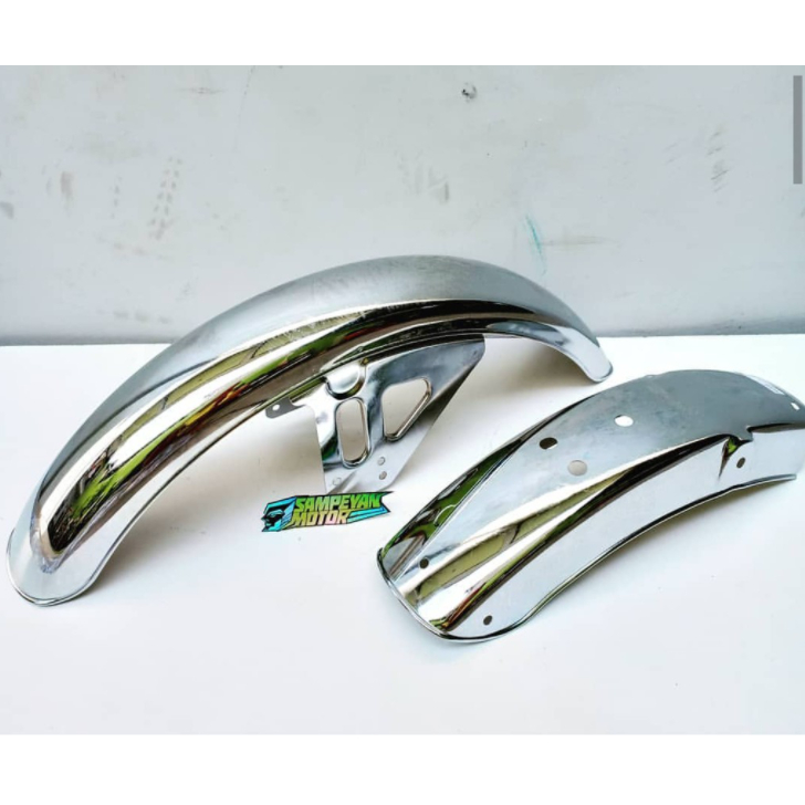 SPAKBOR BELAKANG BESI CROM WIN 100 BAHAN TEBAL STANDAR ORIGINAL