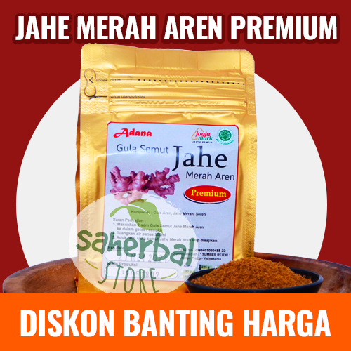 

Jahe Merah Aren PREMIUM ORIGINAL MURNI Tanpa Pengawet Pewarna Perasa