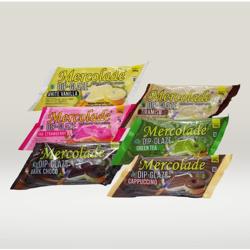 

Mercolade Dip Glaze 200 gr / Topping Glaze / Penghias Kue dll - Tiramisu
