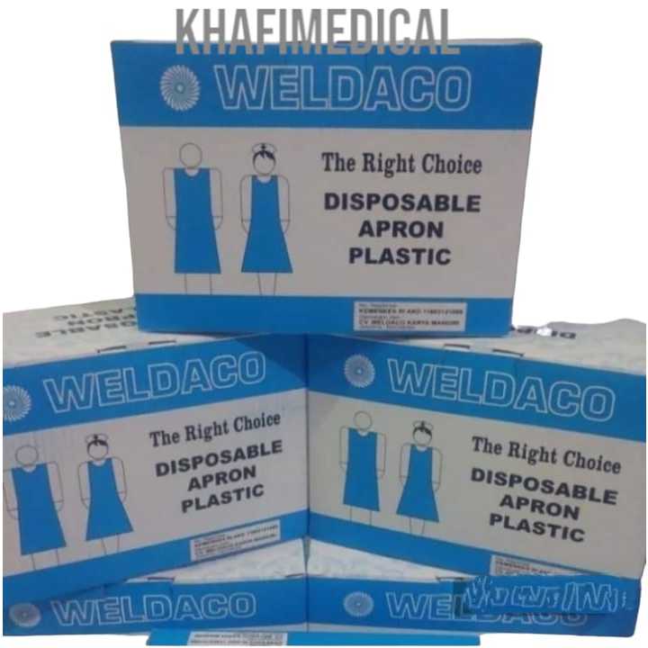 Apron Plastik Disposable Weldaco / Apron Plastik Weldaco