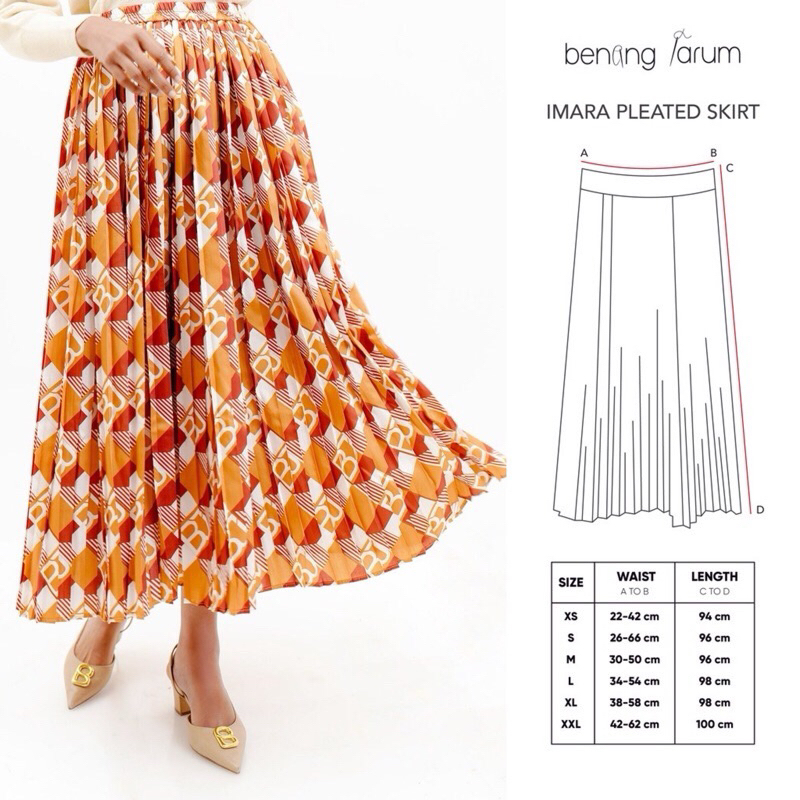 [READY] SALE BENANG JARUM SKIRT uk.S ORANGE - NEW SEGEL - ROK BJ - ROK MONOGRAM