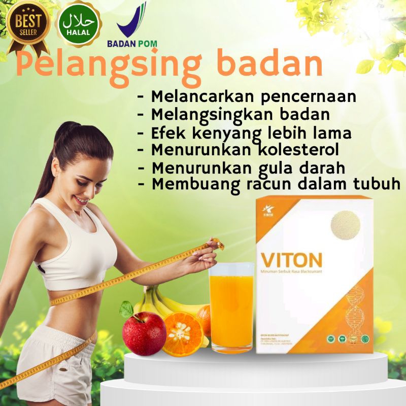 Viton plus fibersol -2 obat pelancar pencernaan penurun berat badan diet dan kolesterol gula darah a