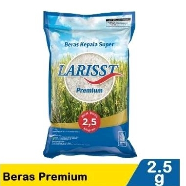 

Beras premium Larisst 2,5kg beras premium OK 5kg ,dll