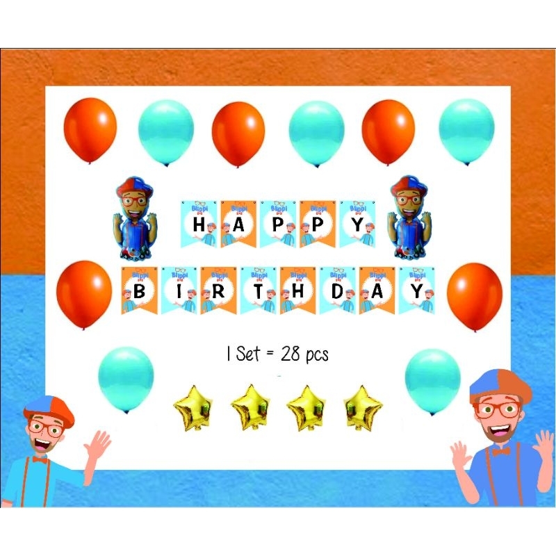 Balon Dekorasi Set Blippi