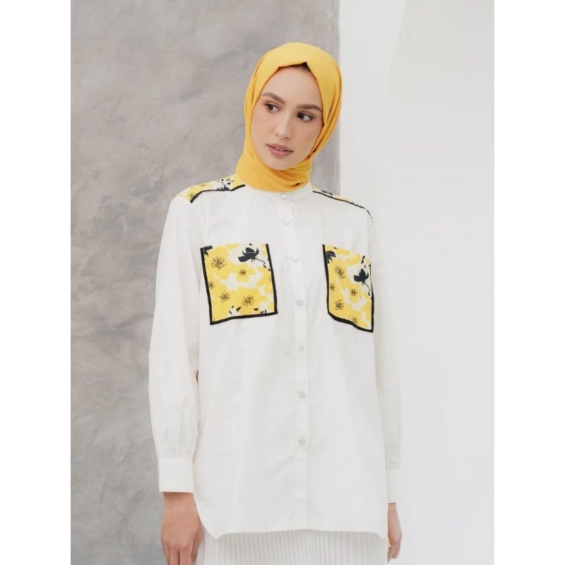 (NEW) Gena top white Aleza label