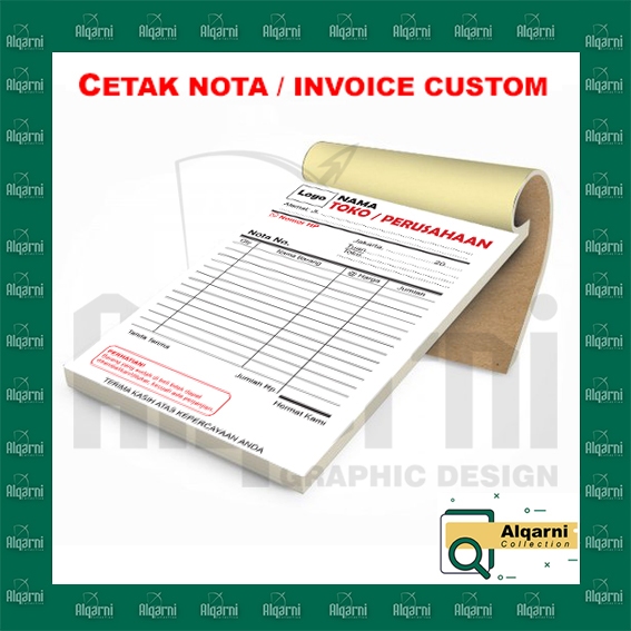 

Nota / Cetak Nota / Cetak Kwitansi / 1 Ply / 2 Ply / 3Ply, A6 10x15cm (CUSTOM)
