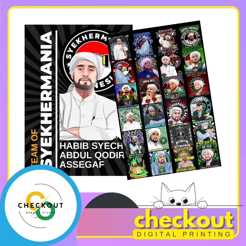 Stiker Syekhermania Habib Syech Sholawat