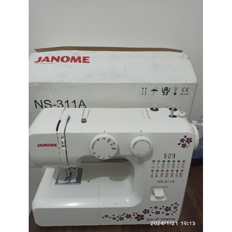 Mesin Janome NS 311A jahit zigzag portabel