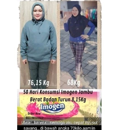 imogen jambu original(isi 25 saset) program diet alami tanpa menyiksa dan aman karena sudah BPOM