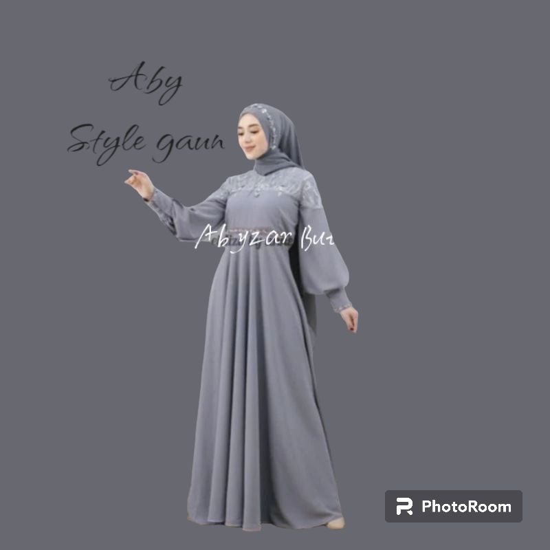 Gaun pesta  Gaun muslimah tebaru-gaun cantik- gaun murah