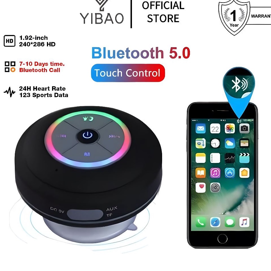 Yo YIBAO Speaker Portable Bluetooth Wireless Tahan Air Waterproof