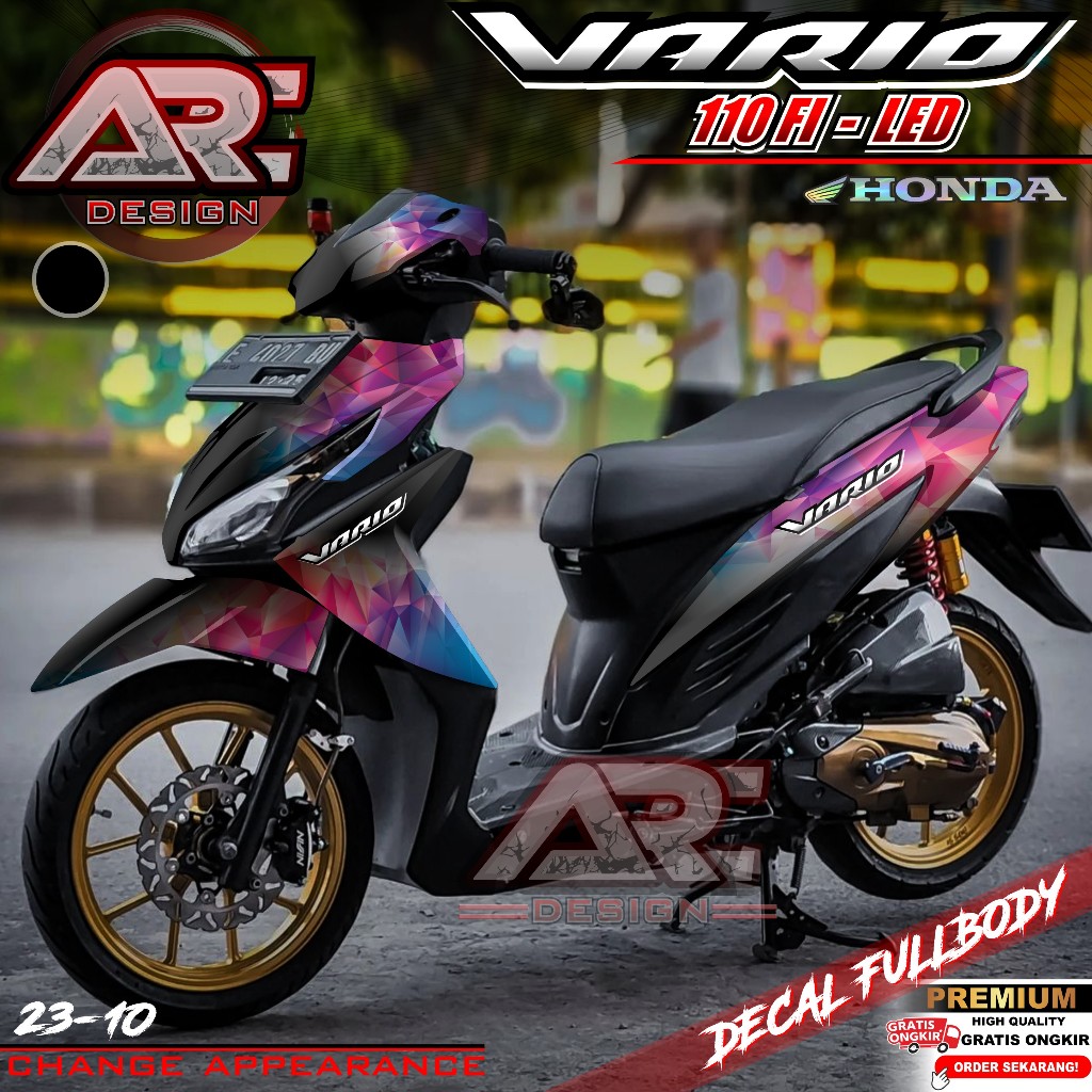 (COD) TERBARU Decal Sticker Honda Vario FI 110 LED Full body - Stiker Skotlet Modifikasi Variasi Str