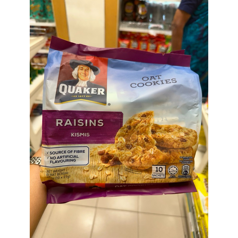 

QUAKER OAT COOKIES ISI 10 PCS 270 GR FROM MALAYSIA