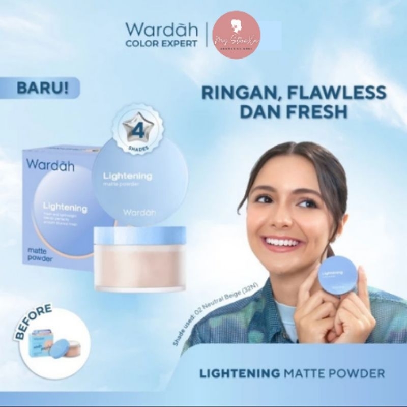 Wardah Lightening Matte Powder - Bedak Tabur Halus SPF 20 PA++