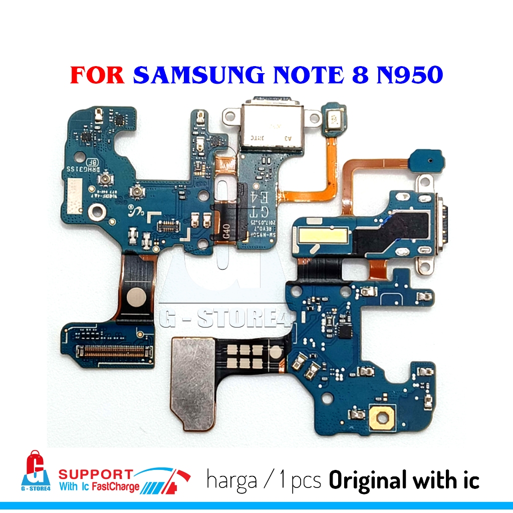 PCB CAS PAPAN CONNECTOR CHARGER WITH IC SUPPORT FAST CHARGING SAMSUNG NOTE 8 / NOTE 9 / NOTE 10