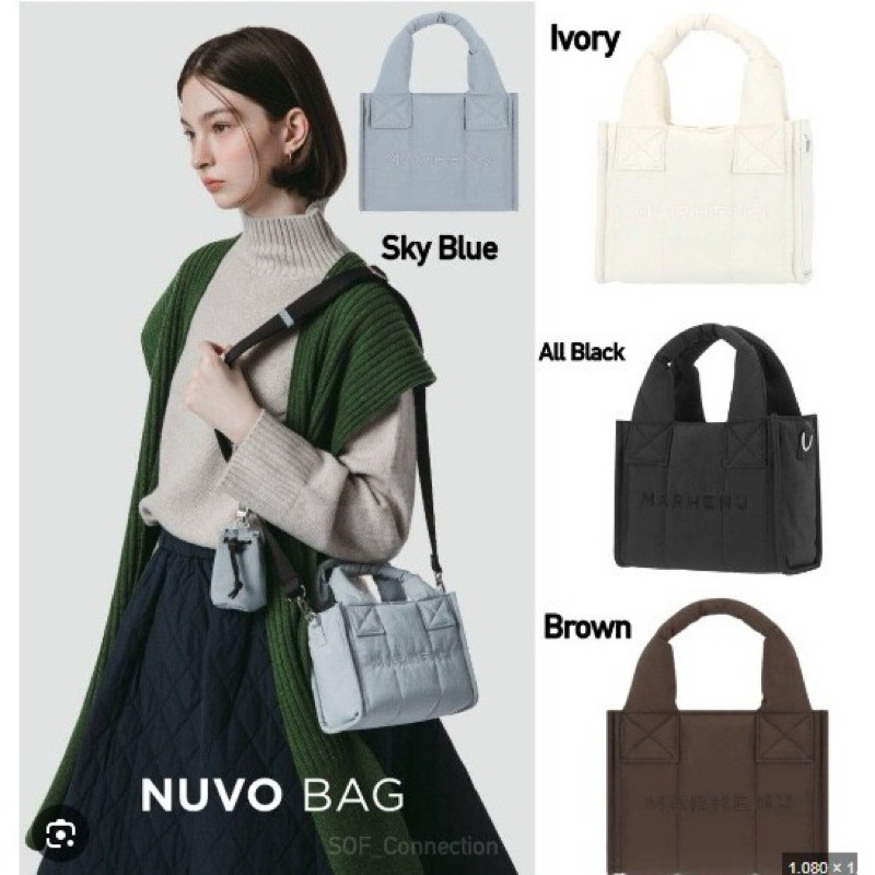 [FLASH SALE] Marhen j Nuvo bag MHJ mirror 1:1 premium import READY BROWN tanpa pocket