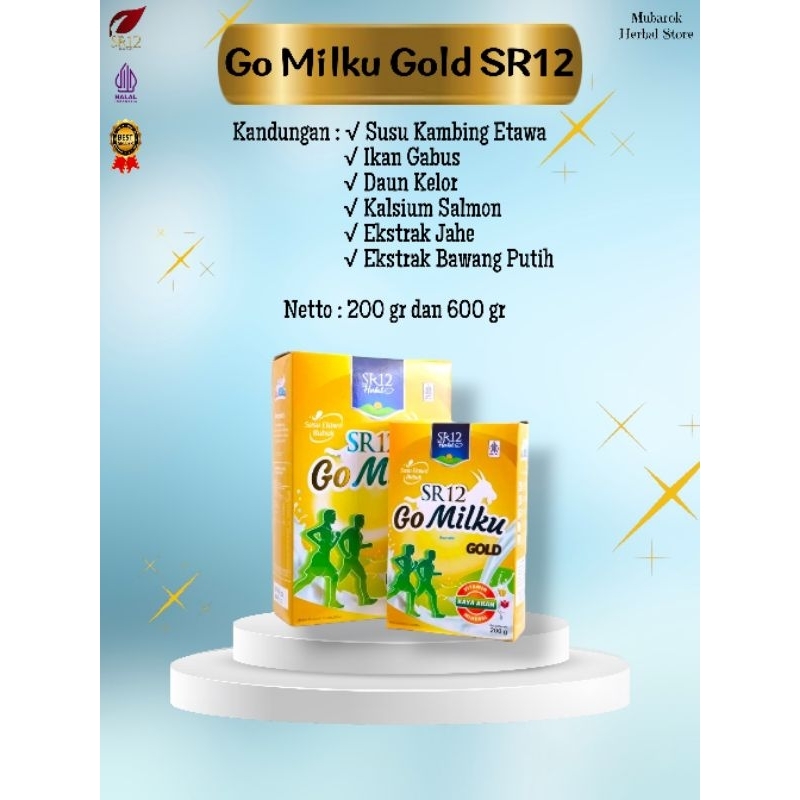 

GOMILKU GOLD SR12 | Susu kambing etawa ekstrak jahe | susu lansia