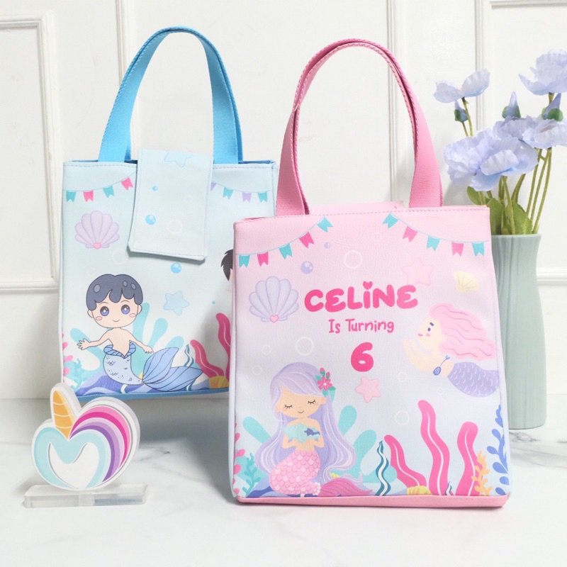 Marwah Lunch Bag / SOUVENIR ULTAH CUSTOM / TAS ULANG TAHUN CUSTOM NAMA / SOUVENIR CUSTOM NAMA