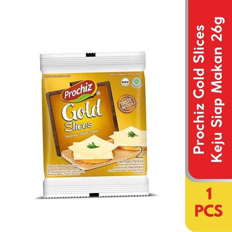 

PROCHIZ GOLD SLICE Keju Siap Makan 2 Lembar 26g