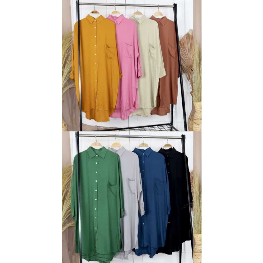 BintangWear.id - Thania Tunik Rayon Premium LD 130 Oversize Atasan Wanita Jumbo Adem Daily Wear Anti