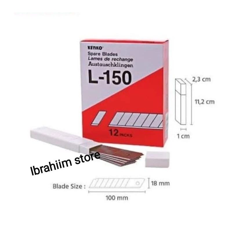 

ISI CUTTER KENKO L-150 / ISI CUTTER KENKO BESAR BERKUALITAS
