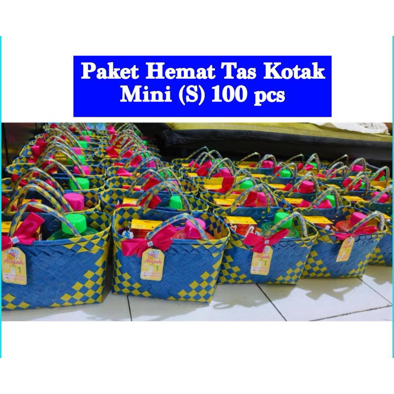 

Paket Hemat Tas Kotak Mini (S) 100 pcs