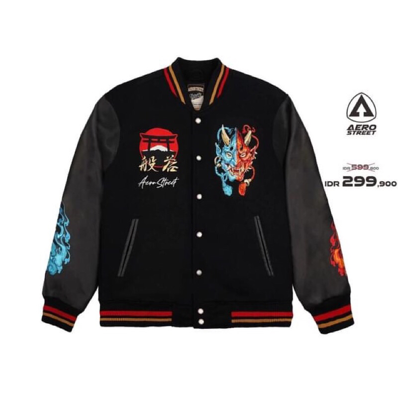 Jaket Aerostreet Varsity Hannya Mask (Super Limited)