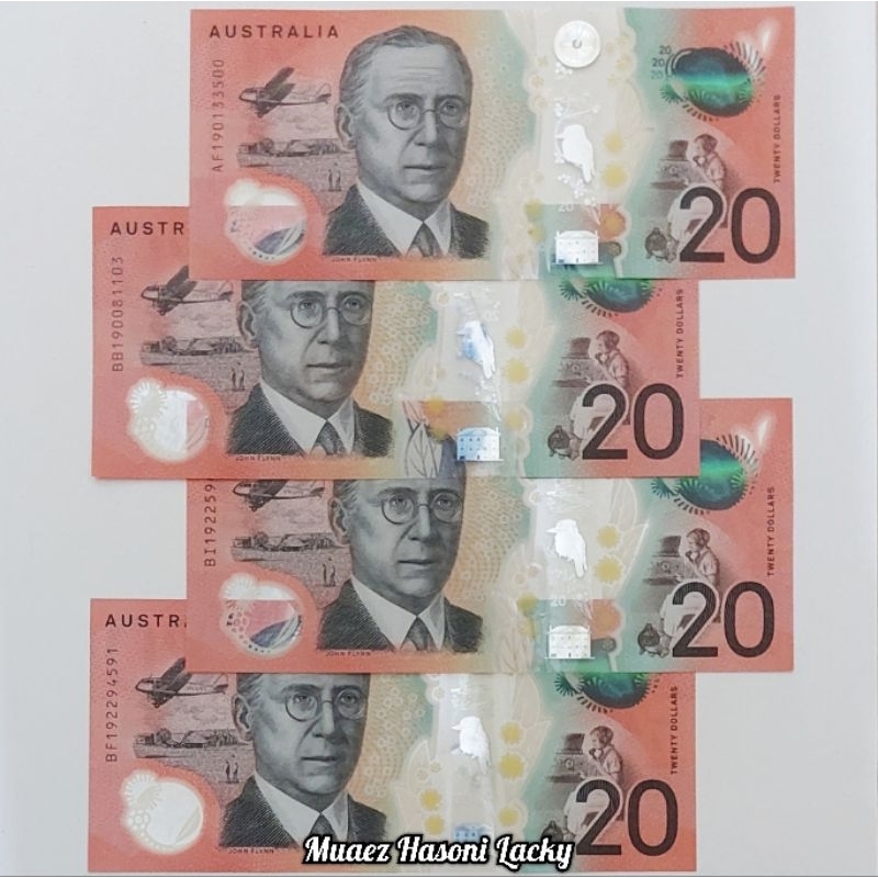 Koleksi Australia Dolar Pecahan 20 Dolar Polymer