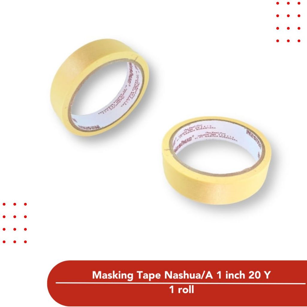 

Masking Tape / Kertas Isolasi Nashua 1 Inch 20 Y