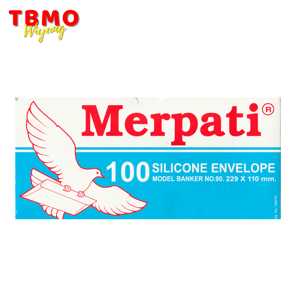 

TBMO Amplop Merpati Polos No 90 70gsm Silicone / Perekat Isi 100 Lembar