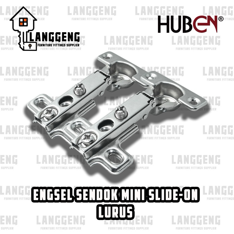 Engsel Sendok Mini Slide On Lurus Huben / Lenaga