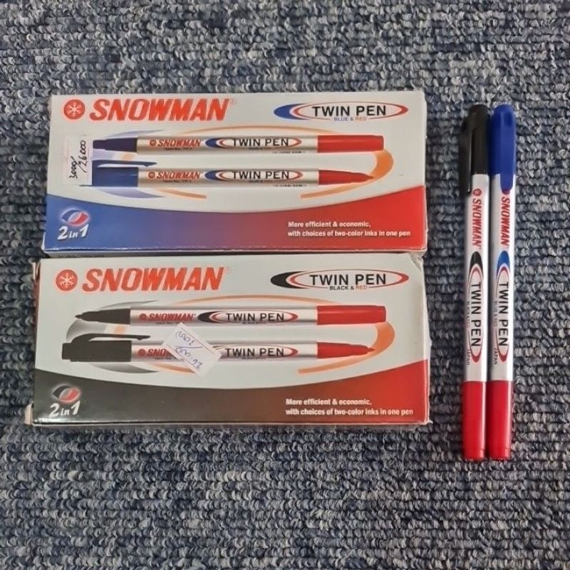 

TWIN PEN SNOWMAN 2 in 1