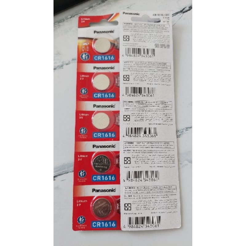 Baterai jam Panasonic CR1616 1616 Original Baterai Kancing Ori