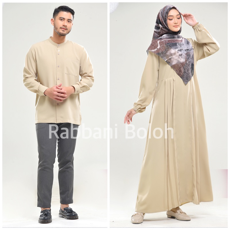 couple neymira - Baju couple rabbani - sarimbit rabbani - gamis sarimbit - baju koko sarimbit - baju