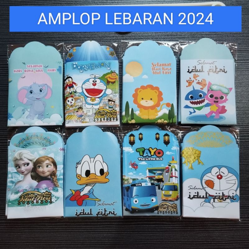 

AMPLOP LEBARAN PACK ISI 10 PCS MOTIF KARTUN