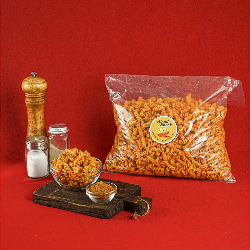 

MAKARONI SPIRAL RASA PEDAS / ASIN / KEJU / DLL - 1 KG