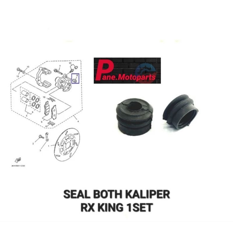 KARET BOTH BOOT SEAL USUS KALIPER RX-KING NEW RX KING NEW SCORPIO BEST QUALITY