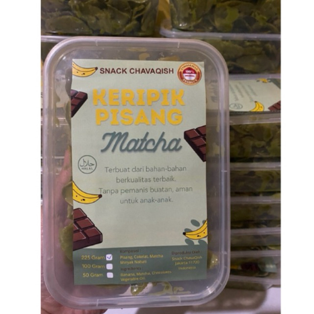 

Keripik Pisang Matcha/Greentea