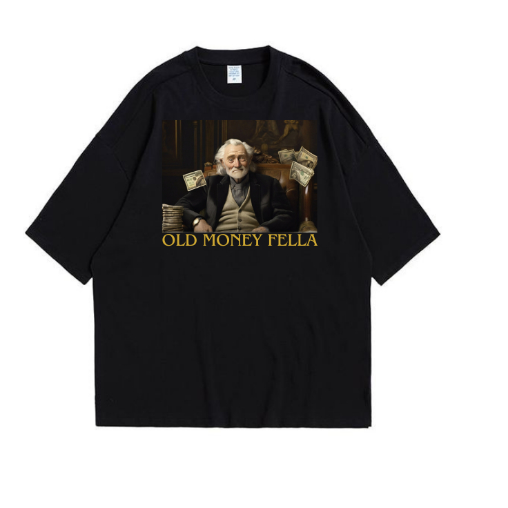 OLD MONEY FELLA Kaos Baju T-Shirt OVERSIZE Derana PREMIUM