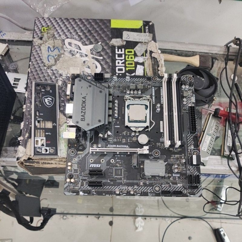 mainboard MSI b360m bazooka ddr4 procsesor core i5-8400 gen8